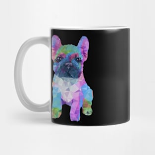 French bulldog, color polygonal 2 Mug